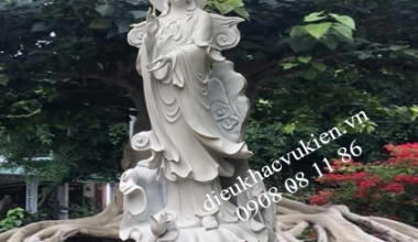 TƯỢNG QUAN ÂM BỒ TÁT TẠI ĐIÊU KHẮC VŨ KIÊN -  SẢN PHẨM ĐỘ BỀN CAO