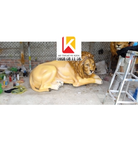 điêu khắc con sư tử,  con sư tử chất liệu composite