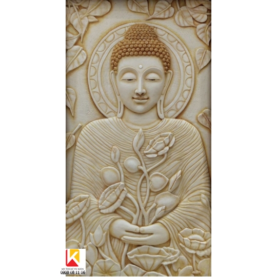 phù điêu phật giáo, phù điêu chân dung phật 18