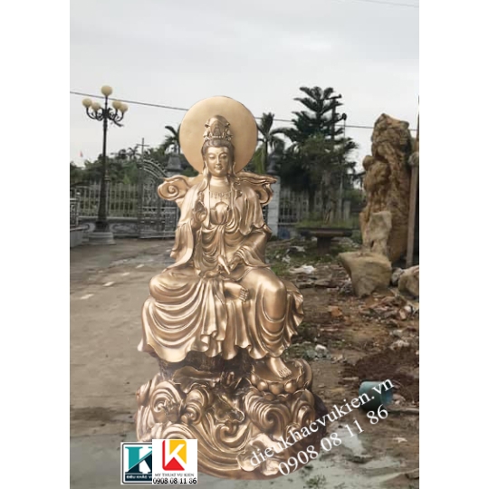 tượng phật quan thế âm ngồi