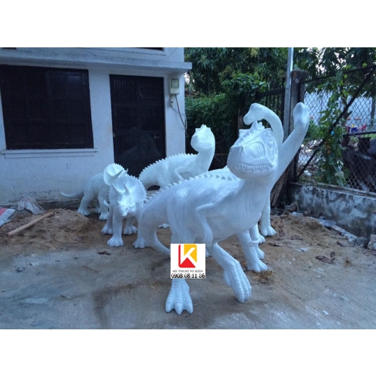 điêu khắc mút xốp con khủng long, điêu khắc mút xốp 20