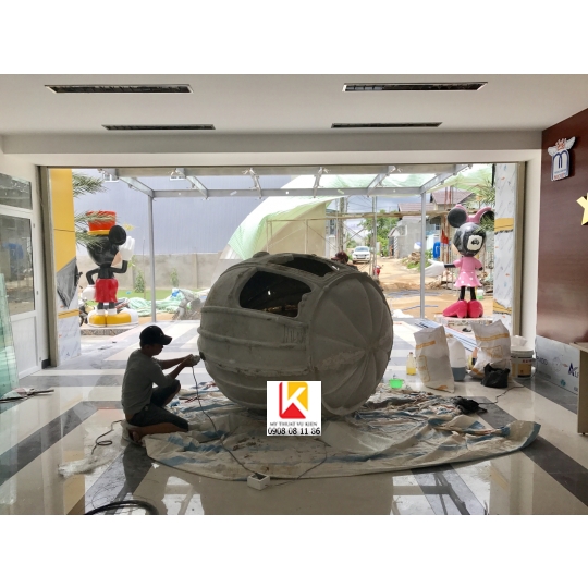 điêu khắc mút xốp trang trí sự kiện, mô hình mút xốp 23