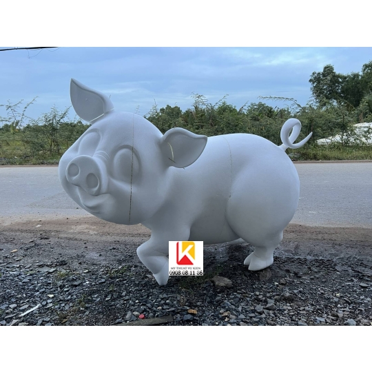 điêu khắc mút xốp con heo, điêu khắc mút xốp 43