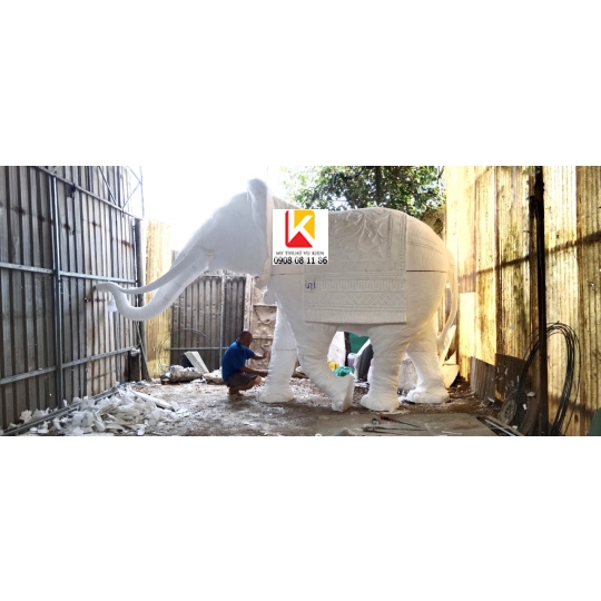 điêu khắc mút xốp con voi đầu đàn, điêu khắc mút xốp 49