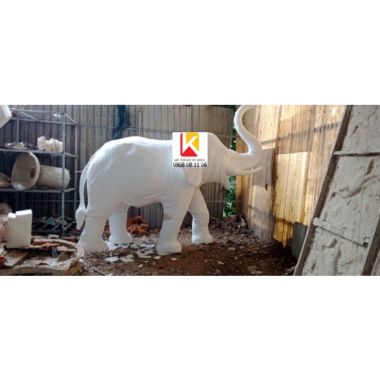 điêu khắc mút xốp con voi, điêu khắc mô hình mút xốp con voi