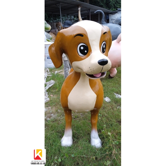 điêu khắc con chó , mô hình con chó composite