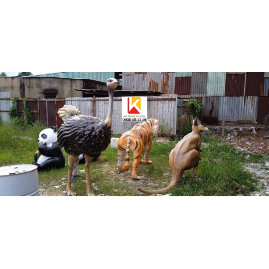 điêu khắc con đà điểu, mô hình con đà điểu composite