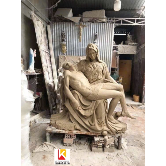 tượng pietà , tượng đức mẹ sầu bi composite