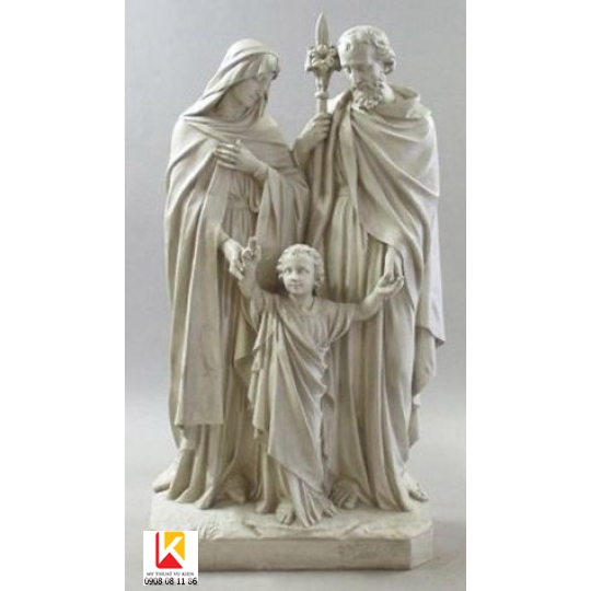 tượng gia đình thánh gia, tượng chúa chất liệu composite