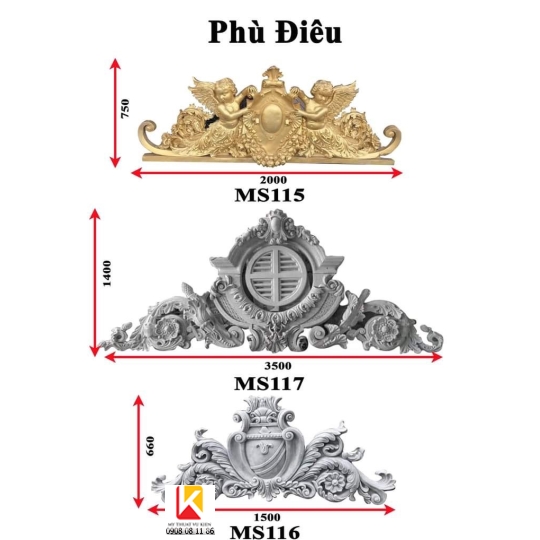 hoa văn xi măng 02,  phù điêu xi măng đúc sẵn, hoa văn phù điêu xi măng