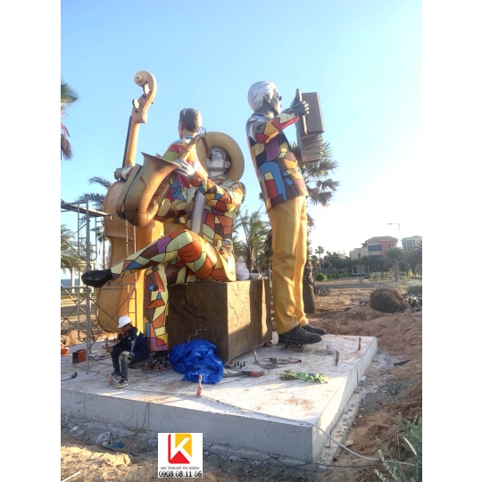 tượng artwork composite, tượng artwork composite bền đẹp, xưởng điêu khắc tượng artwork composite.